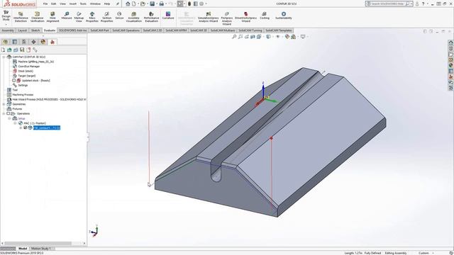 SolidCAM Contour 3D смотреть онлайн