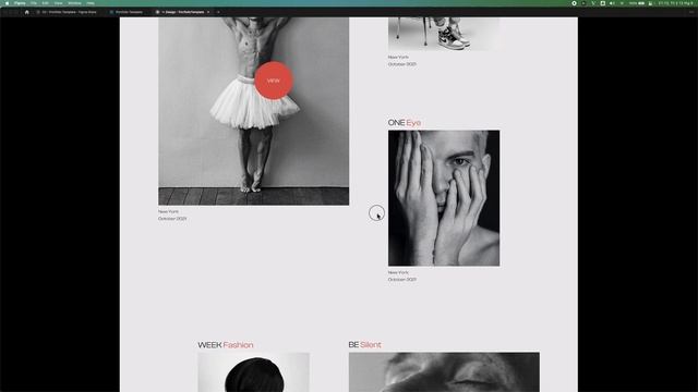 Portfolio Template Design in Figma смотреть онлайн