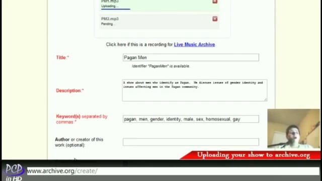 How to upload a podcast to Archive.org смотреть онлайн