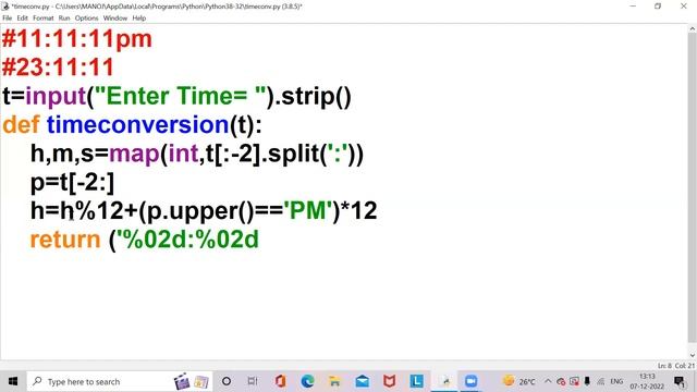 Time Conversion using Python || think & code смотреть онлайн