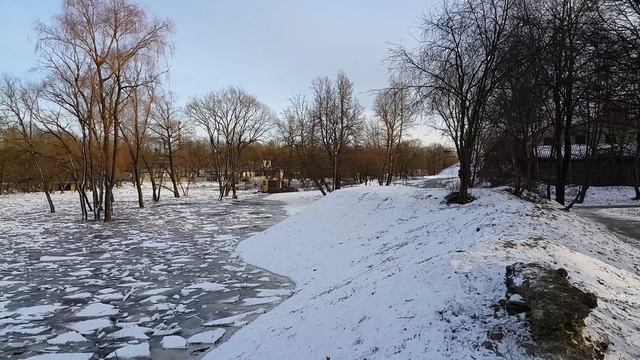 4K , UHD , прогулка по Пскову , р.Пскова , паводок , Февраль 2016 смотреть онлайн