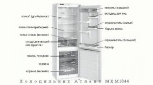 Холодильник АТЛАНТ МХМ 1844 62 белый