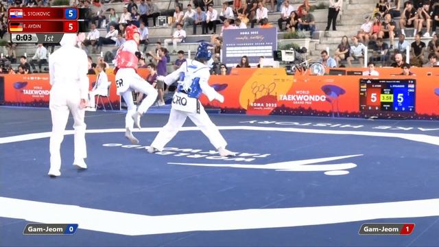 113 W-49kg R-16 STOJKOVIC Lena CRO 🔵 vs 🔴 AYDIN Ela GER I Rome 2022 World Taekwondo GP смотреть онлайн