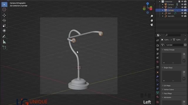 Lamp modeling in blender | 3D Modeling blender tutorial смотреть онлайн