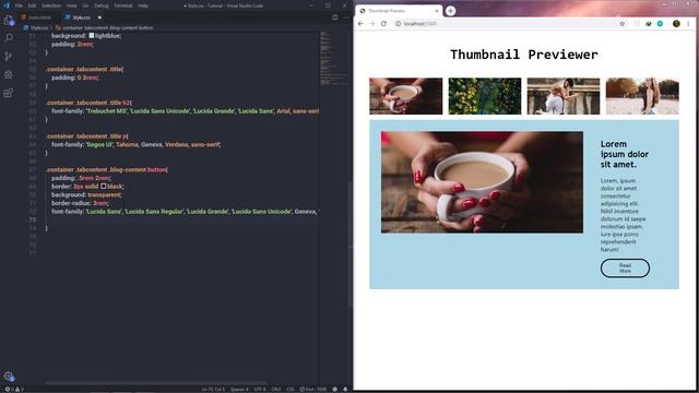 Image Thumbnail Previewer Using HTML/CSS смотреть онлайн