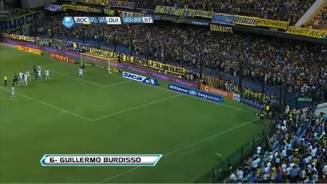 Gol de Burdisso | Boca 3 Quilmes 2 | Fecha 1 Torneo Final 2013 | DB смотреть онлайн