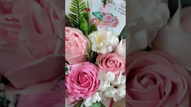 Интерьерный букет из мыльных цветов. #flovers #beautiful #cool #rose #колпино #розы #тосно смотреть онлайн
