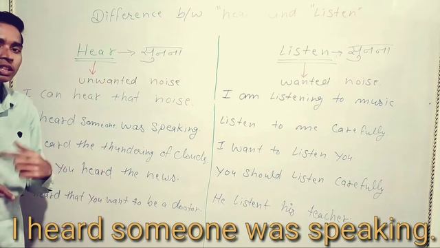 Hear vs Listen | difference between hear and Listen in English | hear and Listen in Hindi смотреть онлайн