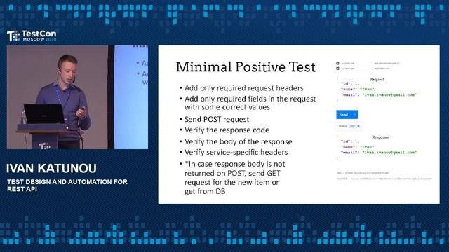 Ivan Katunou - Test Design and Automation for REST API смотреть онлайн