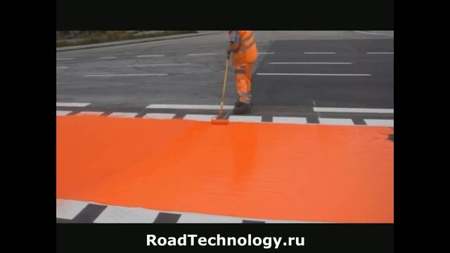 Winter холодный пластик. Дорожная разметка ручное нанесение. смотреть онлайн