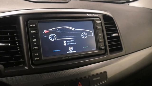 Трансляция изображения со смартфона на MMCS R-03. Lancer X смотреть онлайн