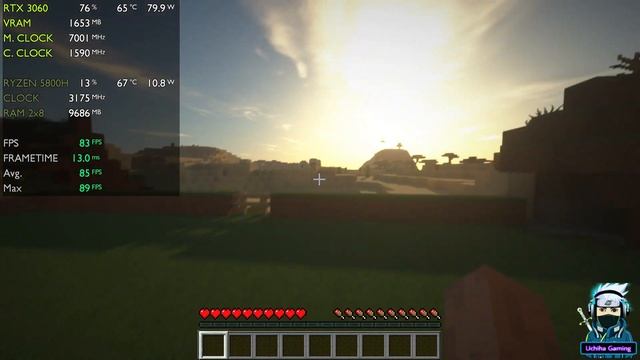 Minecraft Java Edition | RTX 3060 + 5800H | HP Omen 15 | Tested 3 Shaders in 1080p смотреть онлайн