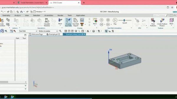 Creating G Code in NX for CNC Milling
