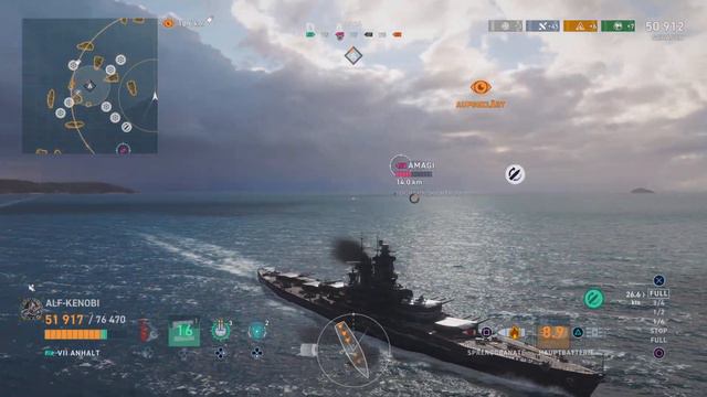 🇩🇪 ANHALT 🇩🇪 World of Warships Legends ALF-KENOBI смотреть онлайн