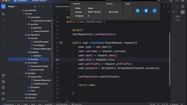 authentication, response errors initializers, role enums, in java quarkus tutorial short #short смотреть онлайн
