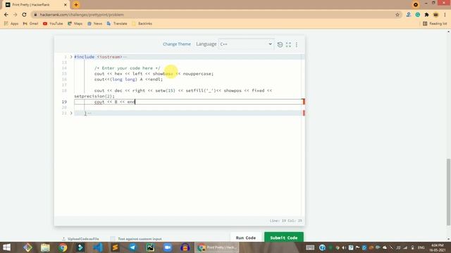 HackerRank Print Pretty problem solution in C++ | C++ problems solutions | Programmingoneonone смотреть онлайн