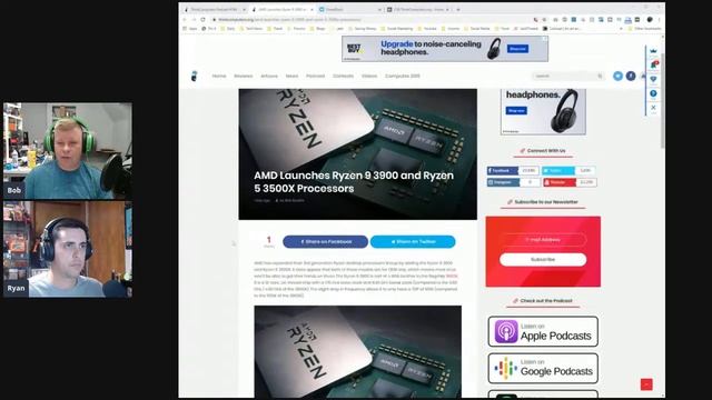 ThinkComputers Podcast #194 - AMD Ryzen 5 3400G, Unique Microphone, RX 5500, Intel Element & More! смотреть онлайн