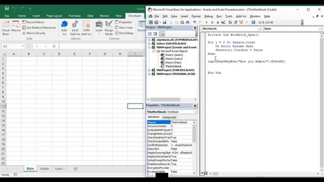 Event Procedure Excel VBA-Workbook_Open смотреть онлайн