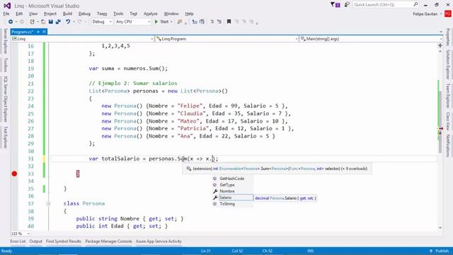 LINQ: sum, sumando elementos | LINQ | Programando en C# смотреть онлайн