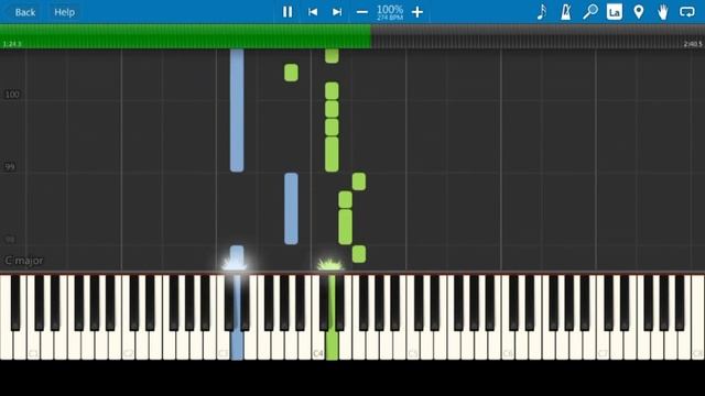 Back on the Path (Gwent Music) - The Witcher 3 Synthesia Piano Tutorial смотреть онлайн