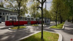 ✅TramSim.?Прокатимся по Вене ?Смотрим новый Трамвай-E2?