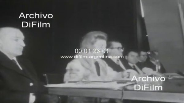 Isabel Martinez de Peron habla en Bienestar Social 1973