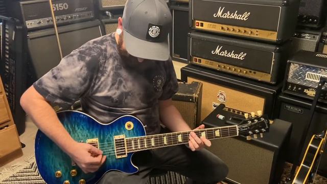 2020 Gibson Les Paul Standard Goryo Yuto Trans Blue Burst Quilt Top смотреть онлайн