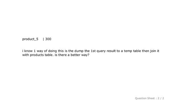 MySQL : how can join a query result set with an existing table? смотреть онлайн