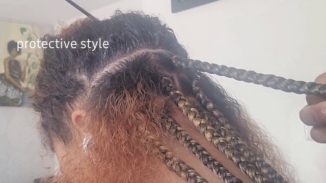 HOW TO: PROTECTIVE STYLE/TUCKED IN HAIR/BOX BRAIDS/ BIENVENUE SUR MA CHAINE/WELCOME TO MY CHANNEL смотреть онлайн