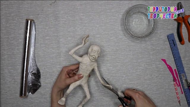 Баба-Яга своими руками из папье маше / Baba Yaga with her own hands made of papier mache смотреть онлайн