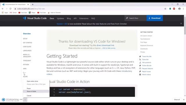 visual code installation смотреть онлайн