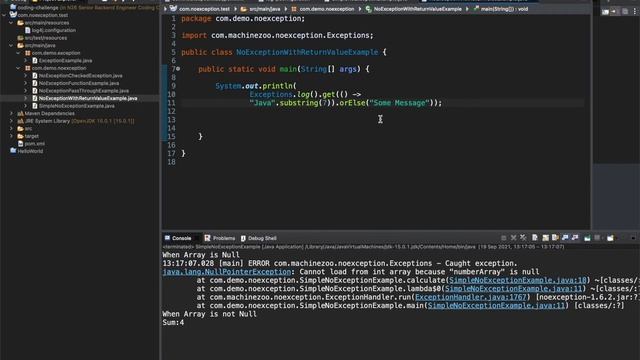 No Exception in Java смотреть онлайн
