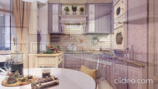 Lavender color in the kitchen * Лавандовый цвет на кухне