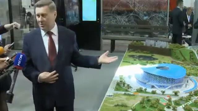 Как будут выглядеть новые дороги, развязки и станция метро в районе нового Ледового дворца спорта? смотреть онлайн