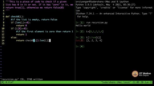 Recursion: Find 0 in a list смотреть онлайн