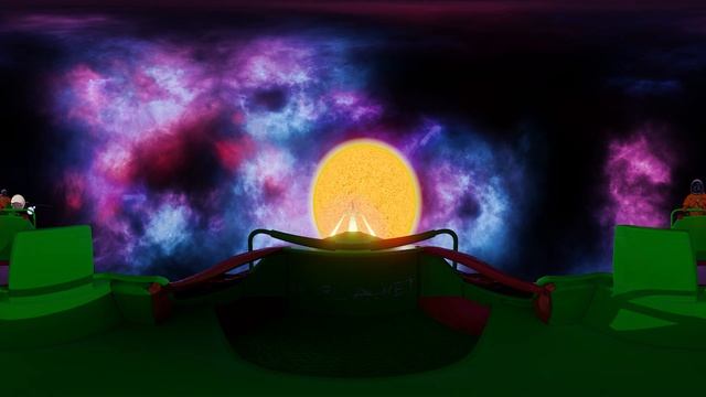 VR 360° SPACE ROLLER COASTER || Virtual Reality смотреть онлайн