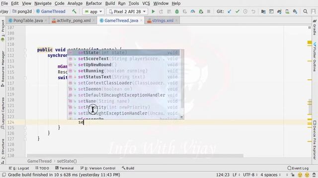 How to create Pong 2D Game in Android with java | Pong 2D game App | Use the STATES Part 21 смотреть онлайн