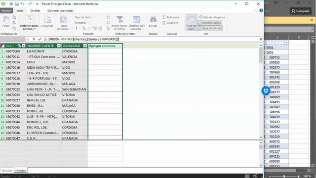 Excel - Power Pivot Clasificar los clientes por facturacion con RANKX смотреть онлайн
