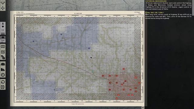 Graviteam Tactics Tank Warfare Tunisia 1943 - EL Guettar GER 01 смотреть онлайн