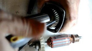 как снять подшипник с якоря болгарки