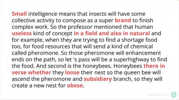 TOEFL Speaking: Student Sample Answers (all question types included)