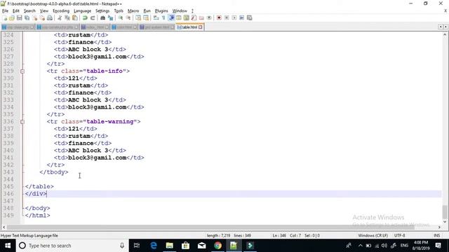 Bootstrap 4 Tutorial in Urdu/Hindi Part 6: Bootstrap 4 Tables part # 2 |by tricky skills смотреть онлайн