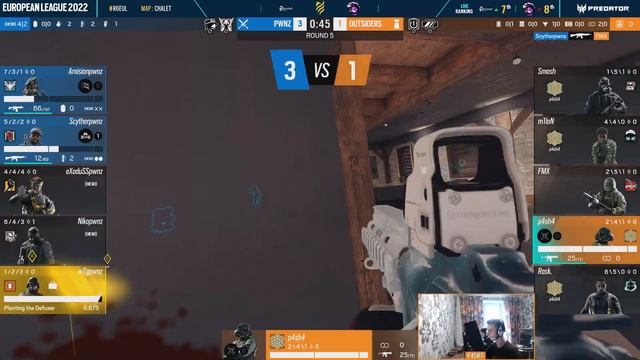 PWNZ VS OUTSIDERS // Rainbow Six European League 2022 - Stage 2 - Playday #5 смотреть онлайн
