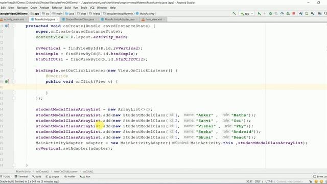 Easy way to update Recycler View with DiffUtils in Android Studio (Hindi) смотреть онлайн