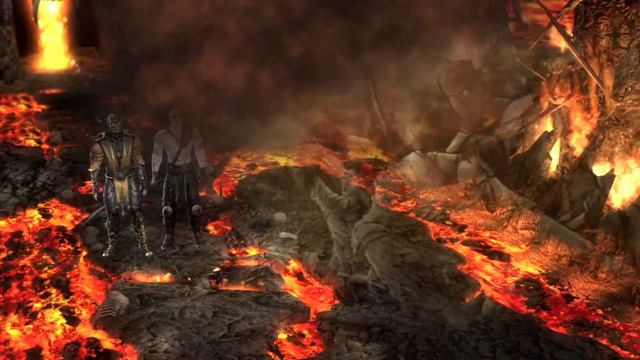 Mortal Kombat 9:Walkhrough of the history. Part 2 - Scorpion and Cyrax Human. No Comment смотреть онлайн