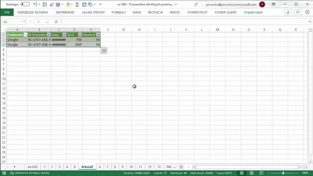 Excel - 13 powodów dla których powinieneś korzystać z mechanizmu Tabela [odc.838] смотреть онлайн