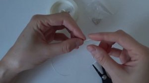 DIY/Ожерелье - жемчуг на леске/мастер-класс