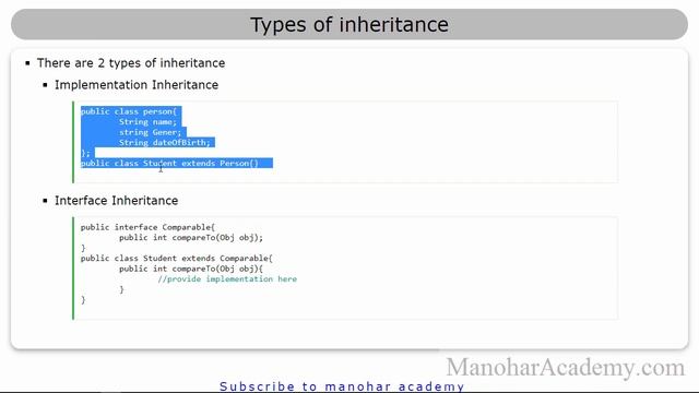 java interface introduction (manohar academy) смотреть онлайн