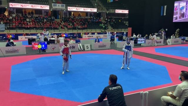 Amir VYKOV RUS Yusuf BADEM TUR European Cadet Championship 2021 45 kg Semifinal смотреть онлайн