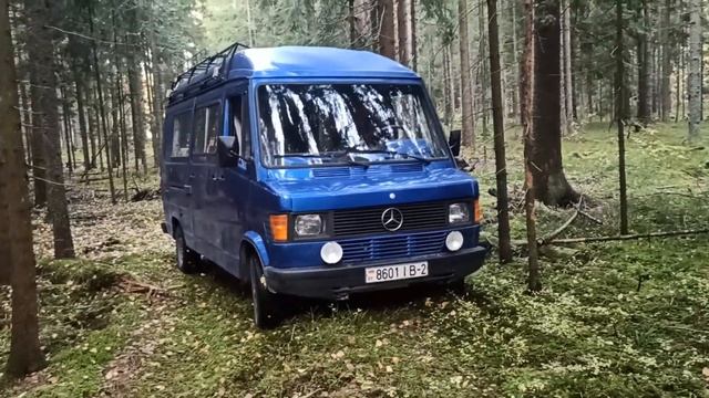 Самодельный Автодом Мерседес Mercedes-Benz T1 208D Обзор Выезд на природу смотреть онлайн